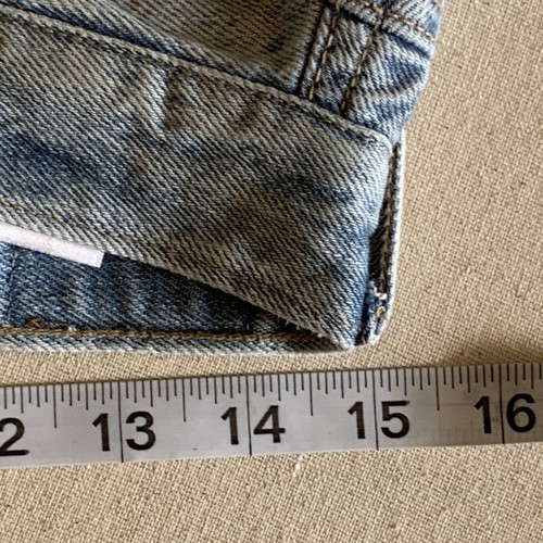 "Pantalones de mezclilla AMERICAN EAGLE SKATER Borde Crudo Deshilachado Informal Envejecido I Talla 8 Largo 32.5" - Imagen 9 de 16