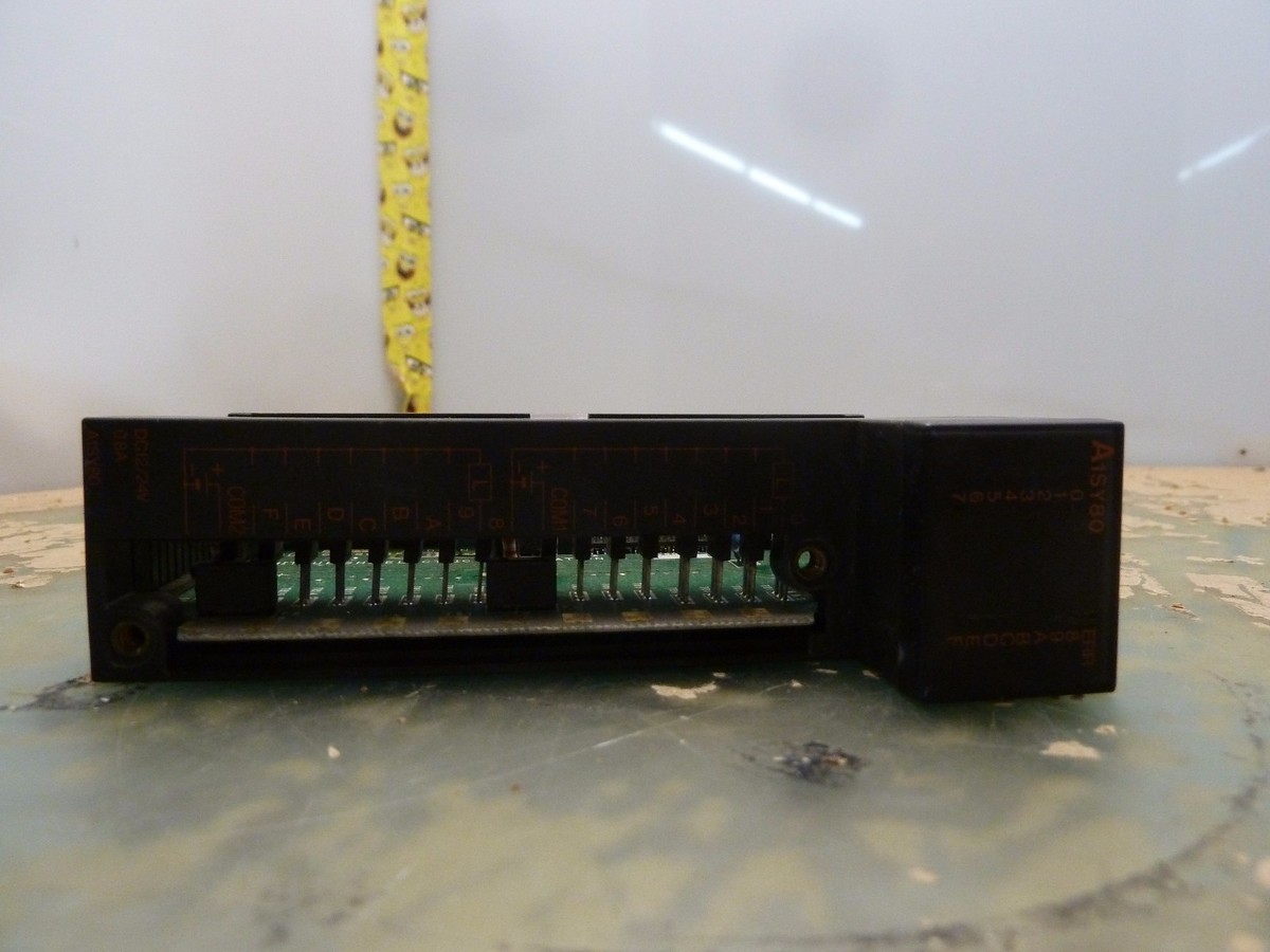Mitsubishi A1SY80 output module DC12/24V 0.8A [2*U-52] | eBay