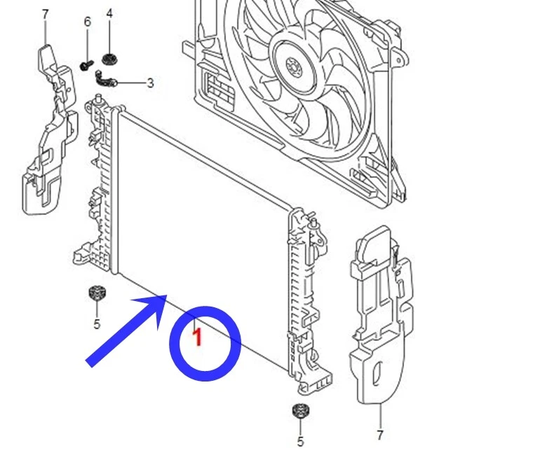 Radiador de refrigeración genuino Ssangyong para TIVOLI, KORNADO G15DTF 2131037301 Express Foto 4 de 4