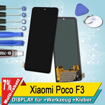 Display Für Xiaomi Poco F3 Bildschirm Oled Schwarz+