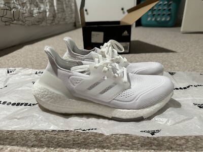 Size 7.5 Women - adidas UltraBoost 21 White