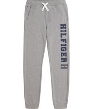 NEW W TAGS Tommy Hilfiger Boy's Recycled Jogger Pants, Heather Gray, Sz 7