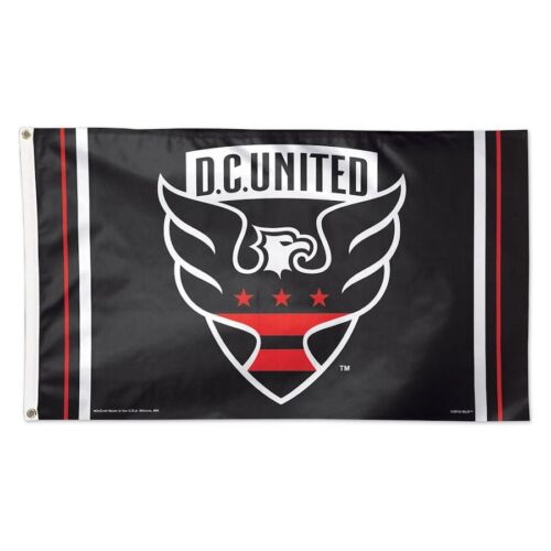 D.C. United Logo Football/Soccer Flag 3x5- With Grommets GOOAALLLLL! - Picture 1 of 1