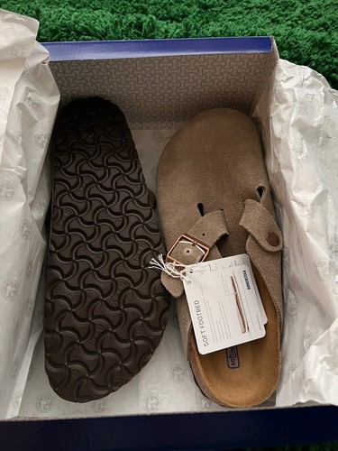 Birkenstock Boston Clogs in Taupe NIB EU 39 Women US 8/8.5 REGULAR FIT |  eBay