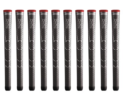Set of 10 - Winn Dri Tac Standard Golf Grip - Dark Gray 5DT_DG