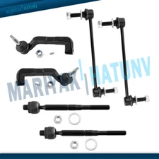 6PCS Front Inner Outer Tie Rods & Sway Bar Links Kit For 300 Magnum Charger AWD