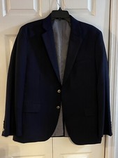 STAFFORD Tailored Culture Blue Blazer