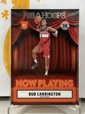 2024-25 Panini NBA Hoops Now Playing #4 Bub Carrington, Washington Wizards