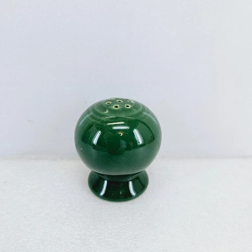 7 hole ROUND BALL BULB SALT / PEPPER SHAKER jade green FIESTA new