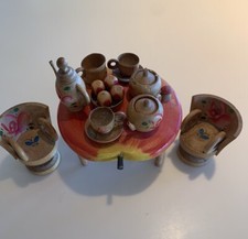 Antique 1930s Art Deco Dollhouse Furniture