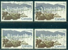 CANADA SCOTT # 599, USED, 4 STAMPS, GREAT PRICE!