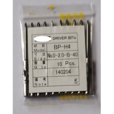 10 Pcs For HIOS DRIVER BITS BP-H4-0-2.0-B-40 Electrical Batch Head Dismantling