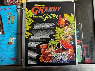 Bally Pinball Machine Flyer GRANNY AND THE GATORS Ad Promo Insert Poster EM