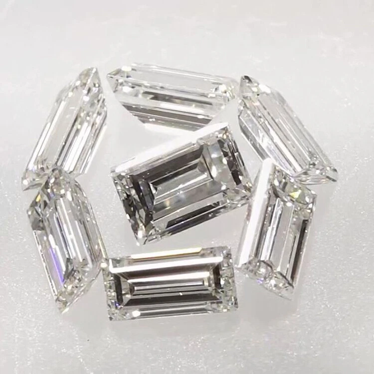 6 X 3 MM 0.40 Carat Near White Baguette Diamond Cut Loose