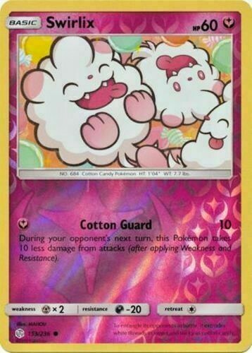 Swirlix 153/236 S&M Cosmic Eclipse REVERSE HOLO PERFECT MINT! Pokemon - Picture 1 of 1