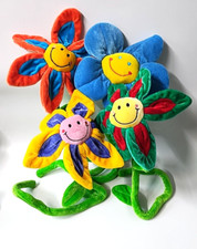 Y2K Animal Alley Toys R Us 4 Bendable Flower Smiley Faces