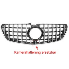 für Mercedes GT LOOK Grill V-KLASSE W447 14-18 GLANZ CHROM SCHWARZ Kühlergrill