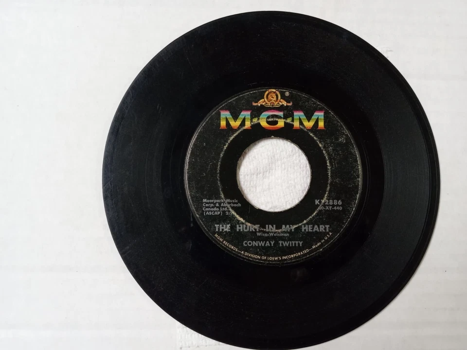Conway Twitty - What Am I Living For / The Hurt In My Heart - Image 2 of 2