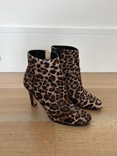 Jimmy Choo Leopard Print Ankle Booties