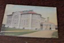 NY Millbrook New York antique db Albertype post card - Memorial School