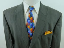 Jos.A.Bank Men's Wool Solid Brown Two Button Blazer Jacket Sport Coat 48 R EUC