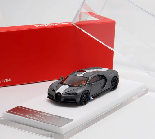 Scalemini 1:64 Gray Chiron Racing Sports Model Diecast Resin Car - Picture 1 of 9