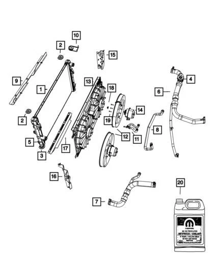 Genuine Mopar 2007-2017 Jeep Compass Front Radiator Coolant Hose 5058482AH — 第 3/3 张图片