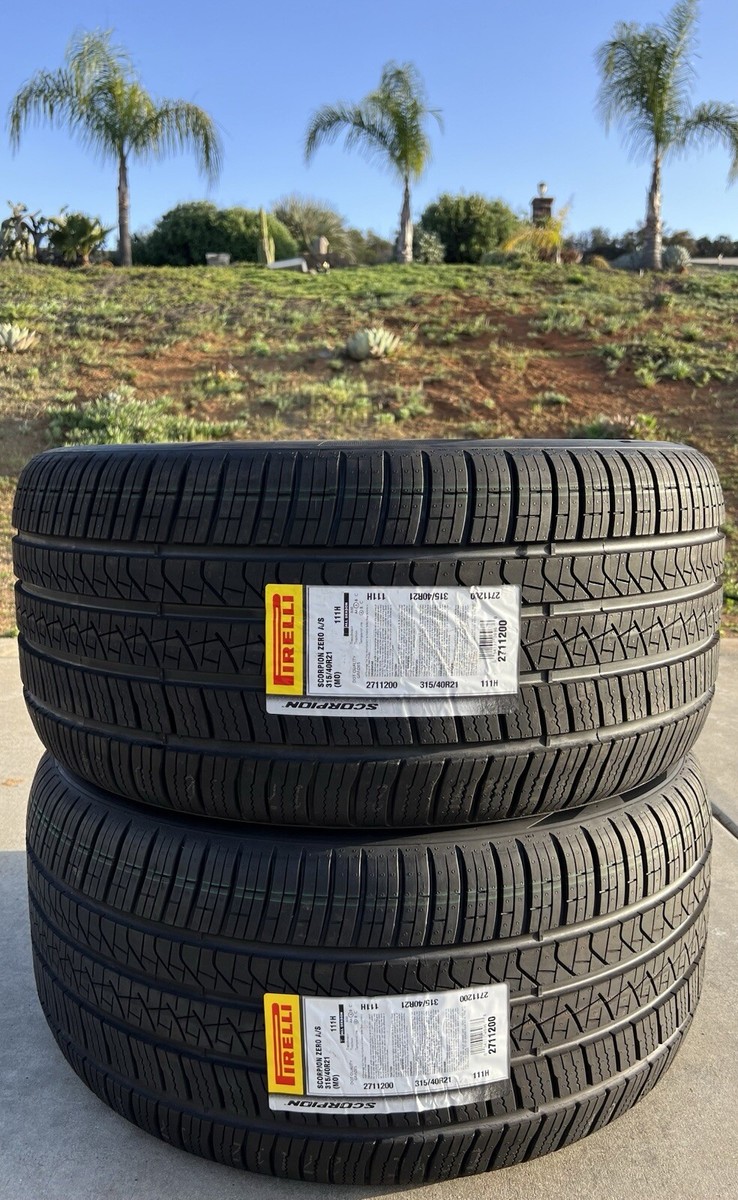 Set of TWO BRAND NEW 315/40R21 111H Pirelli Scorpion Zero A/S All