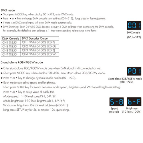 4CH DMX512 & RDM Decoder DC12-36V 5A IP67 DMX LED Dimmer Controller Driver - Picture 3 of 7
