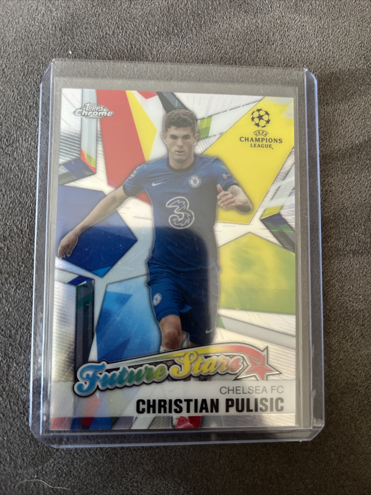 2020-21 Topps Chrome UEFA Champions League Christian Pulisic Future Stars FS-CP