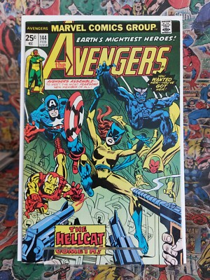 Avengers #144 FN+ Marvel 1st Hellcat