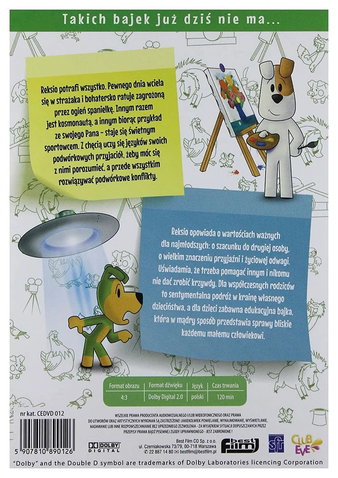 Reksio - Pomyslowy Reksio (DVD) polskie bajki POLSKI POLISH - Image 2 of 2