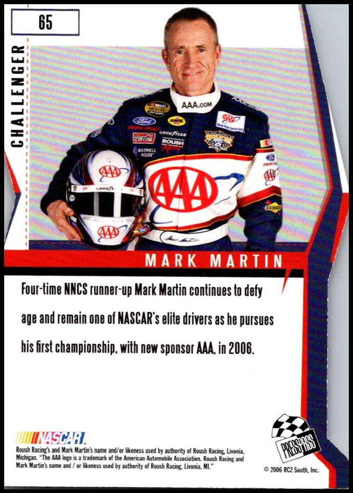  2006 Press Pass Premium #65 Mark Martin - Image 2 of 2