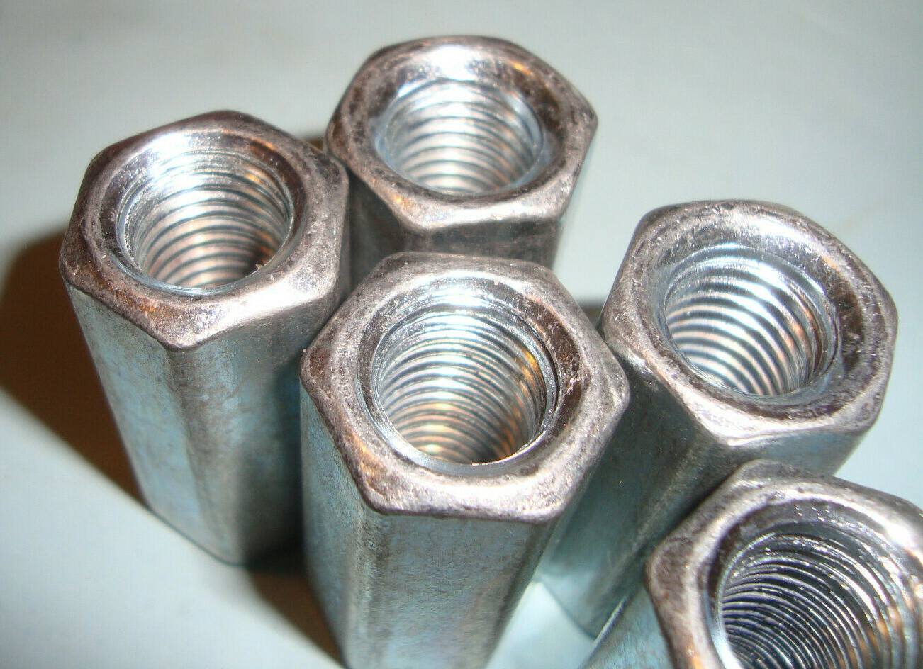 Hex Rod Coupler Nut M12 (12mm) x 40mm Metric Connector Zinc Plated QTY