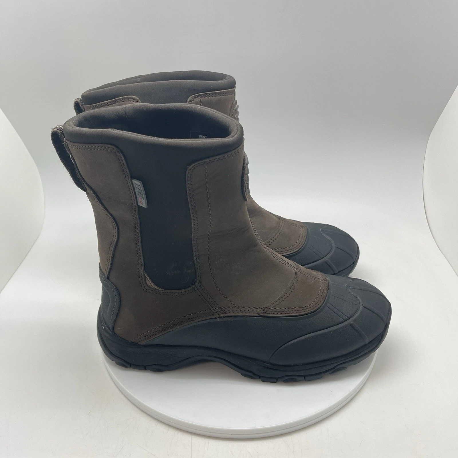 L.L. Bean Storm Chaser Boots Mens 7 M Black TEK 2.5 Waterproof Side Zip 258402