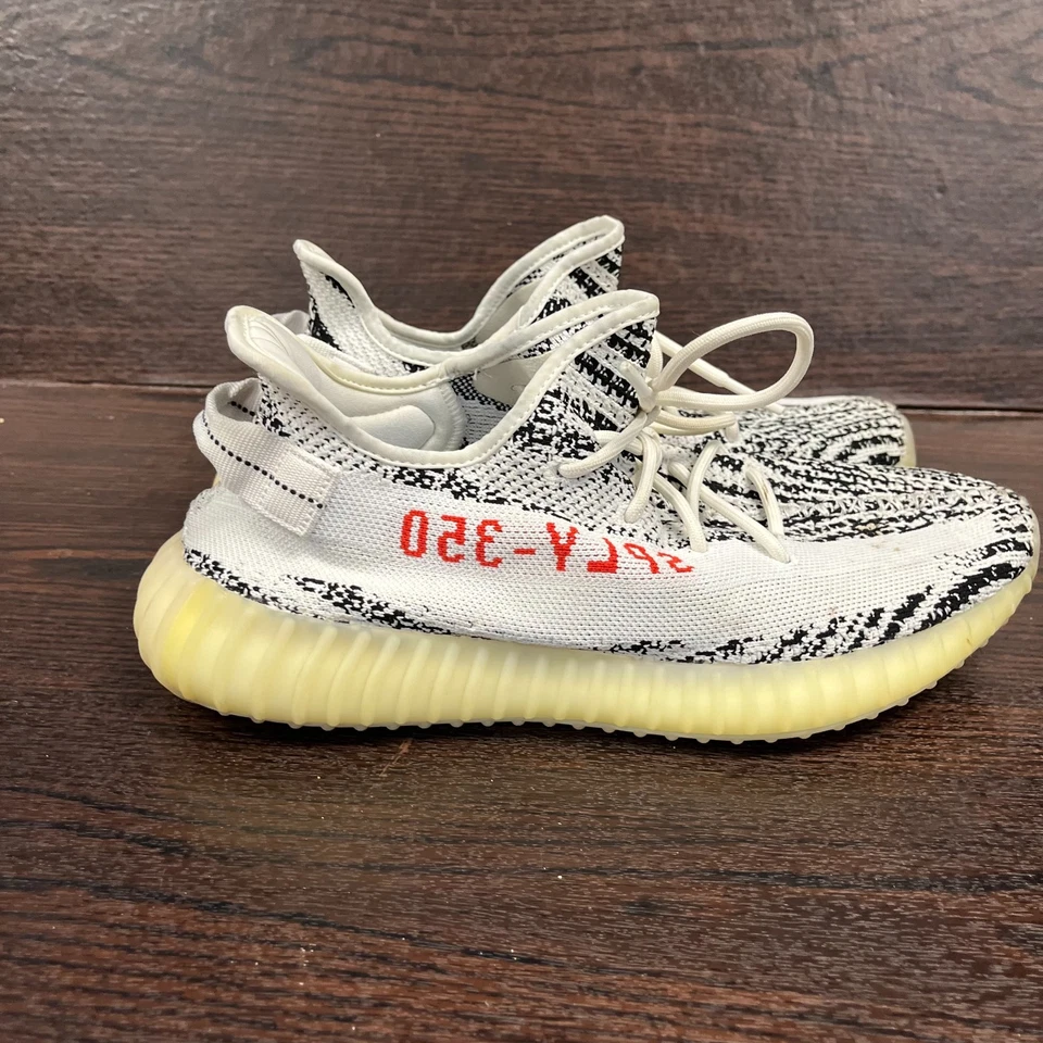 Adidas Yeezy Boost 350 V2 Zapatilla Para Hombre Talla 11 Blanco Cebra CP9654 2018Auténtica Foto 3 de 4