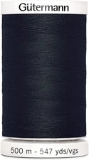 Gutermann Sew-All Thread 547 Yards-Black Black 