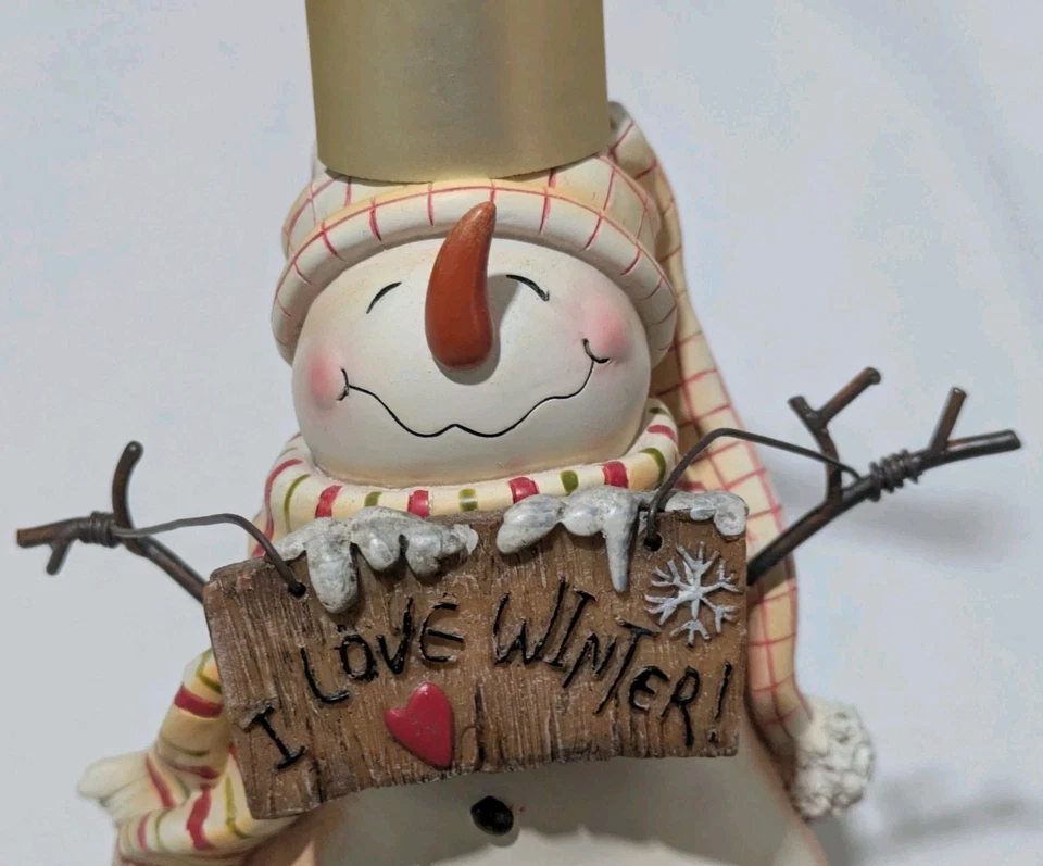 Dispensador de jabón y loción muñeco de nieve de invierno Blonder I Love Foto 3 de 4