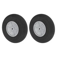 RC Airplane Wheels 2.56"OD x 0.73"T Aircraft Sponge Wheels 2 Pcs