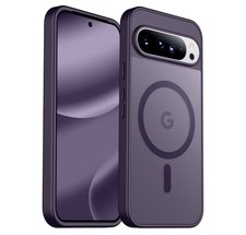 Google Pixel 10 Pro XL Case Military Grade- Dark Purple w/Magsafe