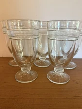 Set Of 5 Martha Stewart Iced Tea Glasses 6 5/8”