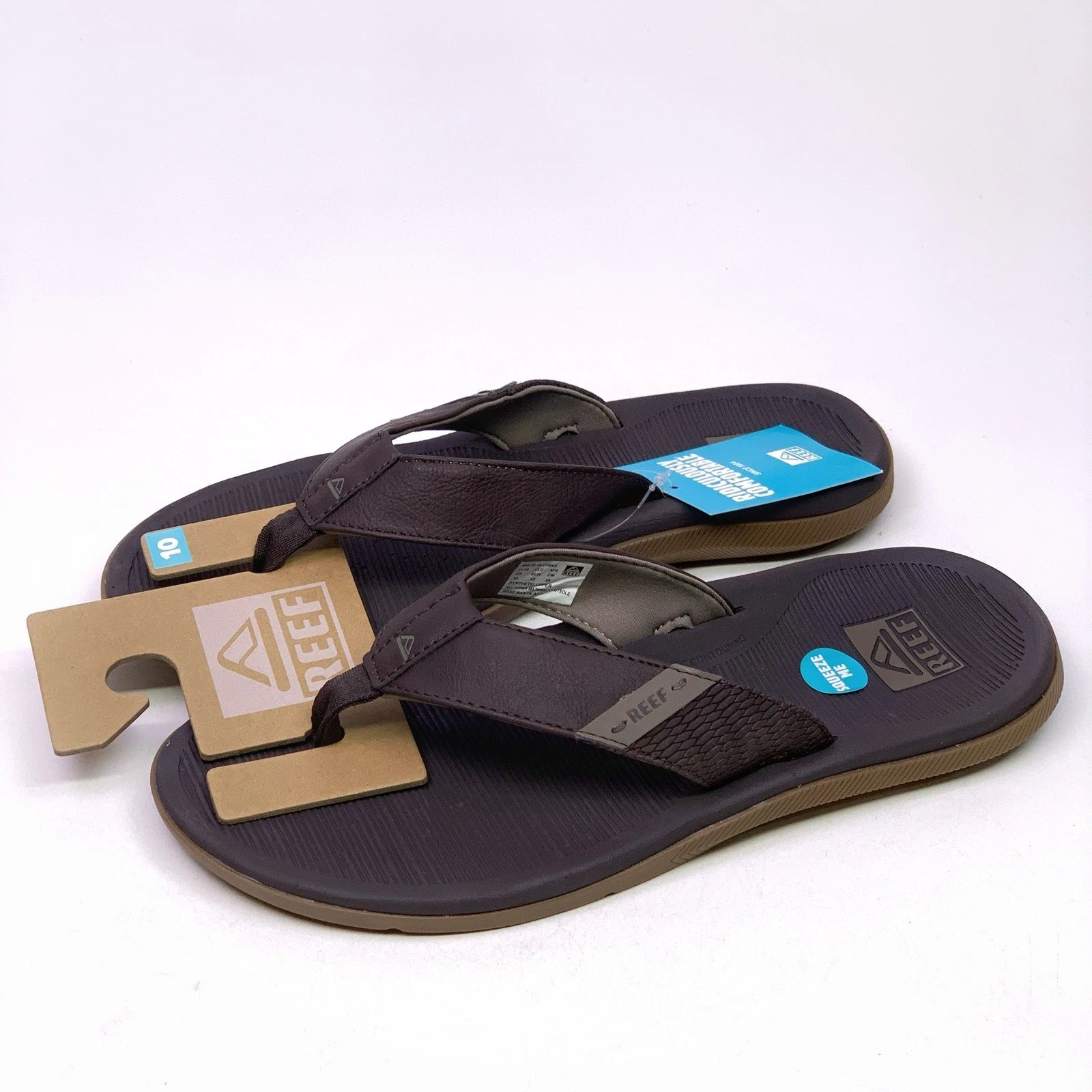 Reef Men's Santa Ana Brown Flip Flop Sandals CI4651 Cushion Comfort Men’s Sizes
Opens in a new windo