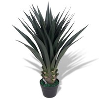 KüNstliche Yucca-Pflanze Mit Topf 85 Cm GrüN