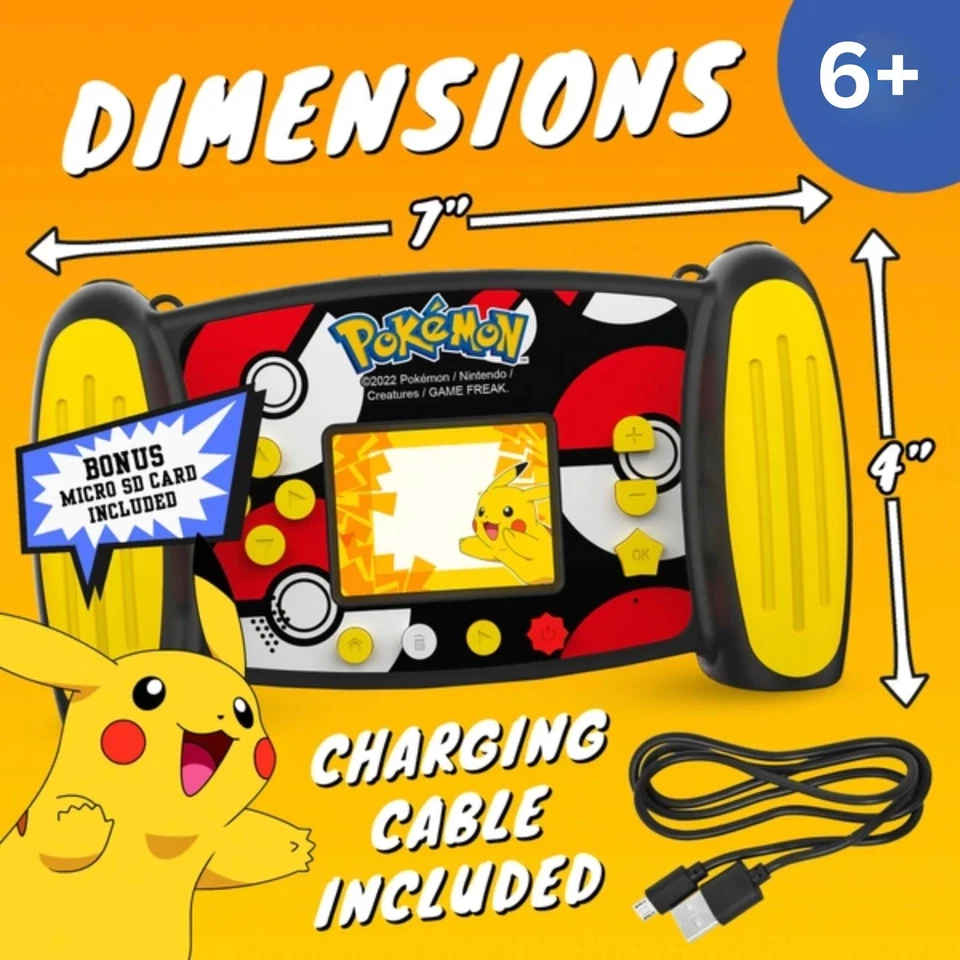 18cm Pokemon Digital Camera,2"LCD,Videos, MP3 Player,Games,SD Card Children Gift - Image 2 of 4