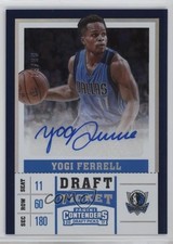 2017 Contenders Draft Picks Season Signatures Ticket 34/99 Yogi Ferrell Auto s7f