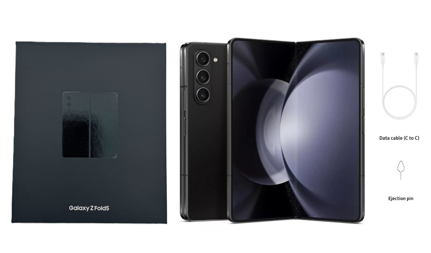 UNLOCKED - Samsung Galaxy Z Fold5 5G SM-F946U 256GB Black - 