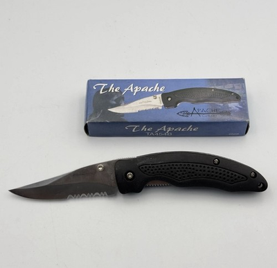 #ad Apache Cutlery TA454B The Apache 4 1 2quot; Closed Folding Knife Stainless Steel $7.00