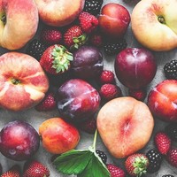 20 Servietten Red Fruits FrüChte Pflaumen Brombeeren Garten Sommer Deko 33X33Cm