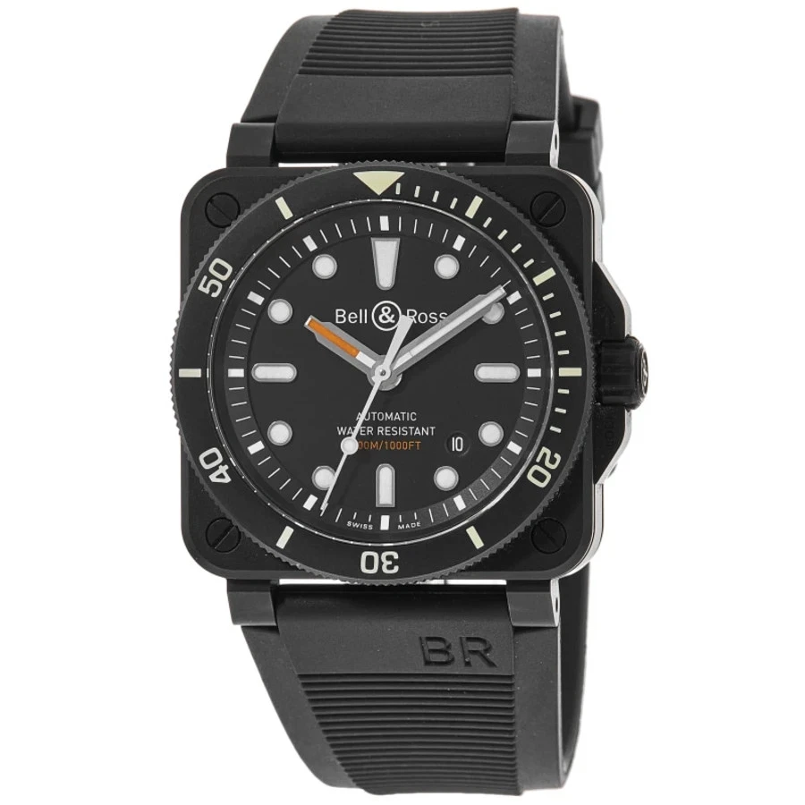 Reloj para hombre Bell & Ross BR 03-92 Buzo esfera negra BR0392-D-BL-CE/SRB-SD