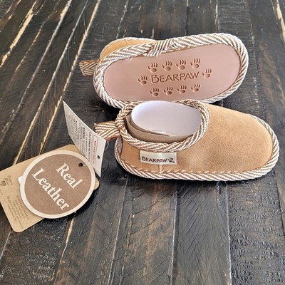 New Bearpaw Baby Real Leather Shoes Size 6-12 Months